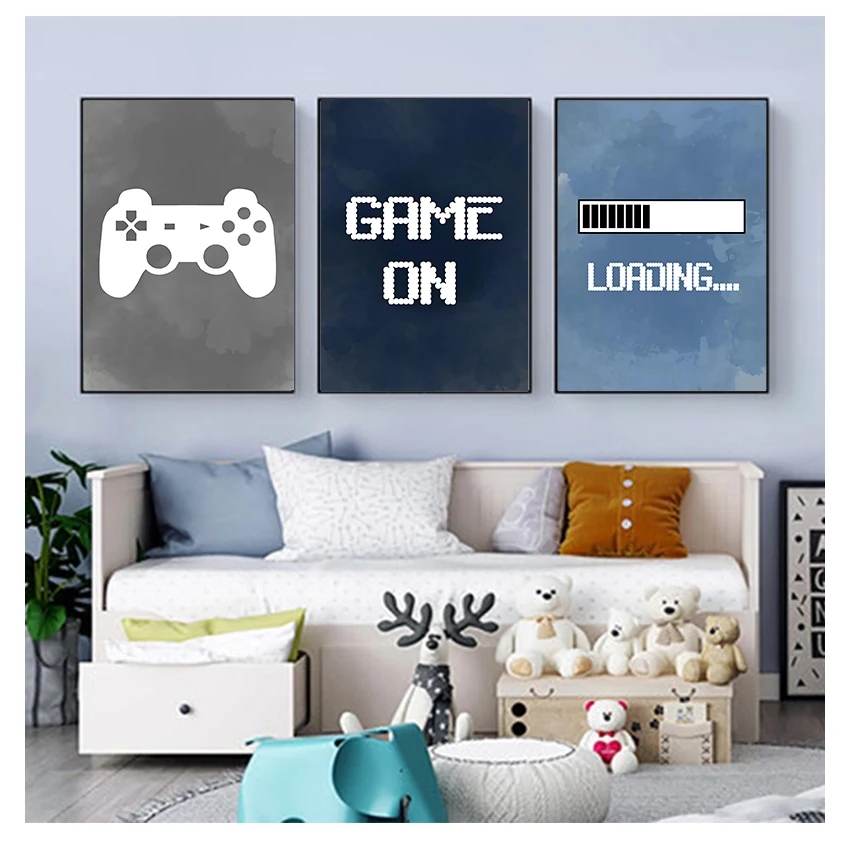 Gaming Accessories Bedroom - Dekorasi Dinding Kamar Anak Laki-laki, Poster