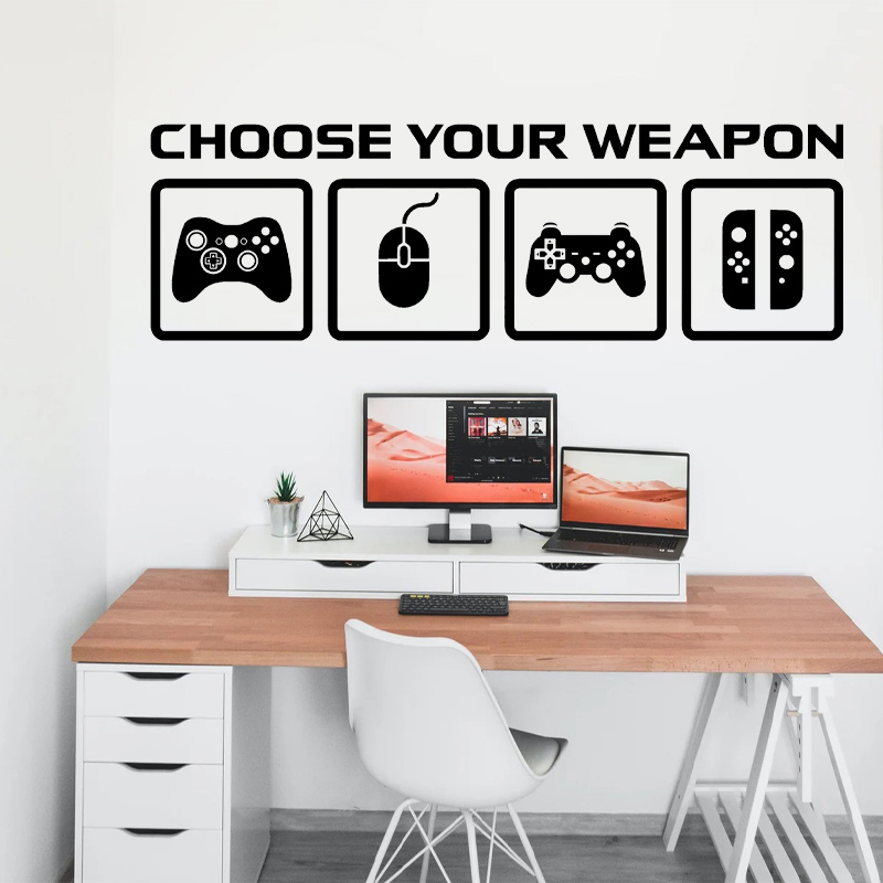 Gaming Accessories Wall - Stiker Dinding Dekorasi Video Game Pilih