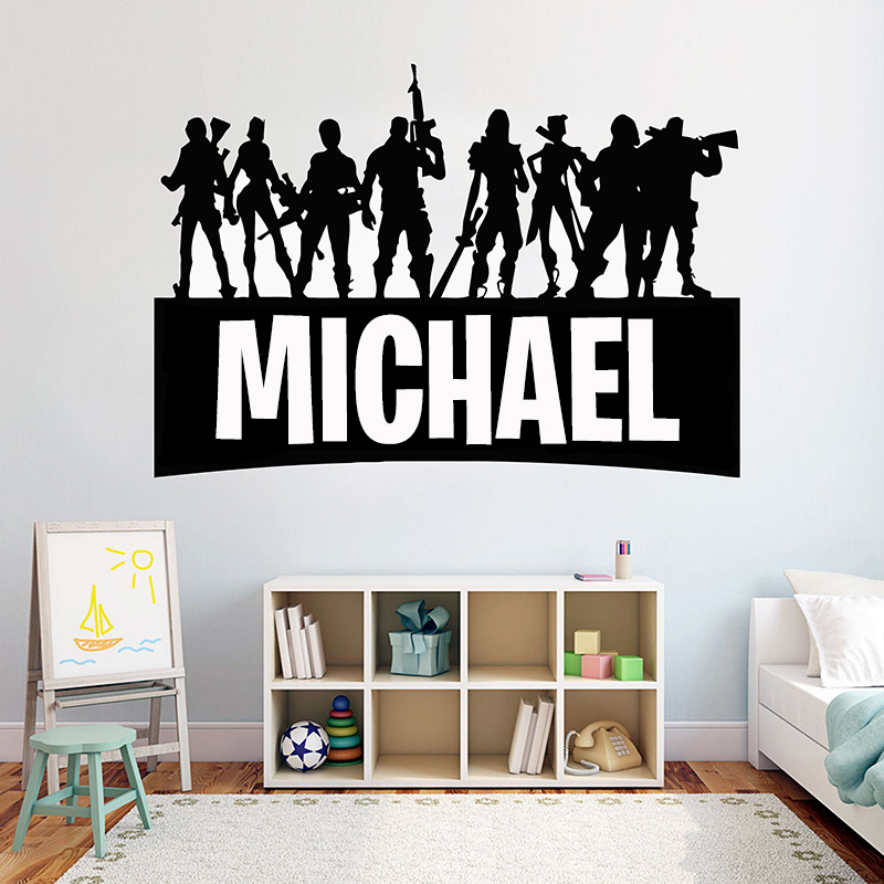 Gaming Accessories Bedroom - Permainan Gamer Pribadi Nama Dinding Dekorasi
