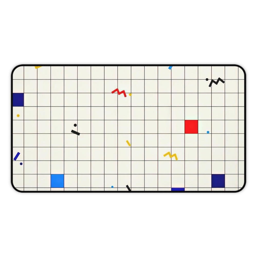 Gaming Accessories Retro - Alas Meja Mouse Pad Geometris Retro