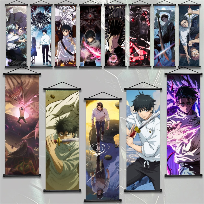 Gaming Accessories Bedroom - Jujitsu Kaisen Fushiguro Megumi Hanging Scroll,