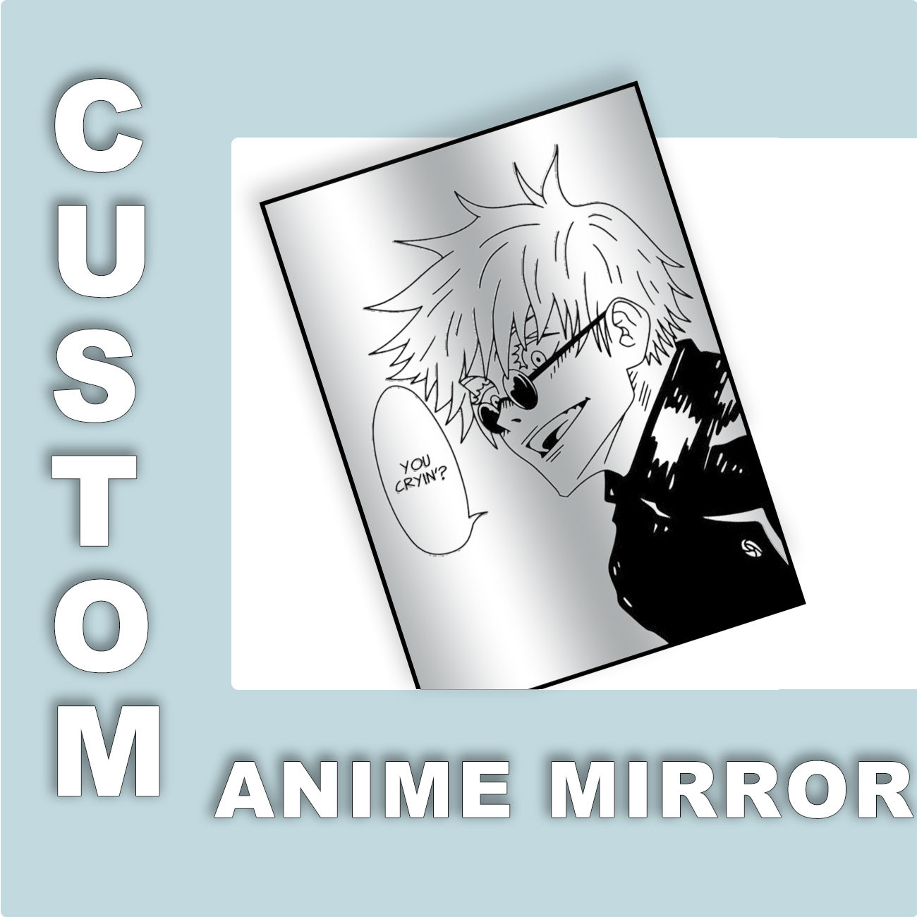 Cermin Anime Desain Khusus Vin - Gaming Accessories Wall ulasan dan harga