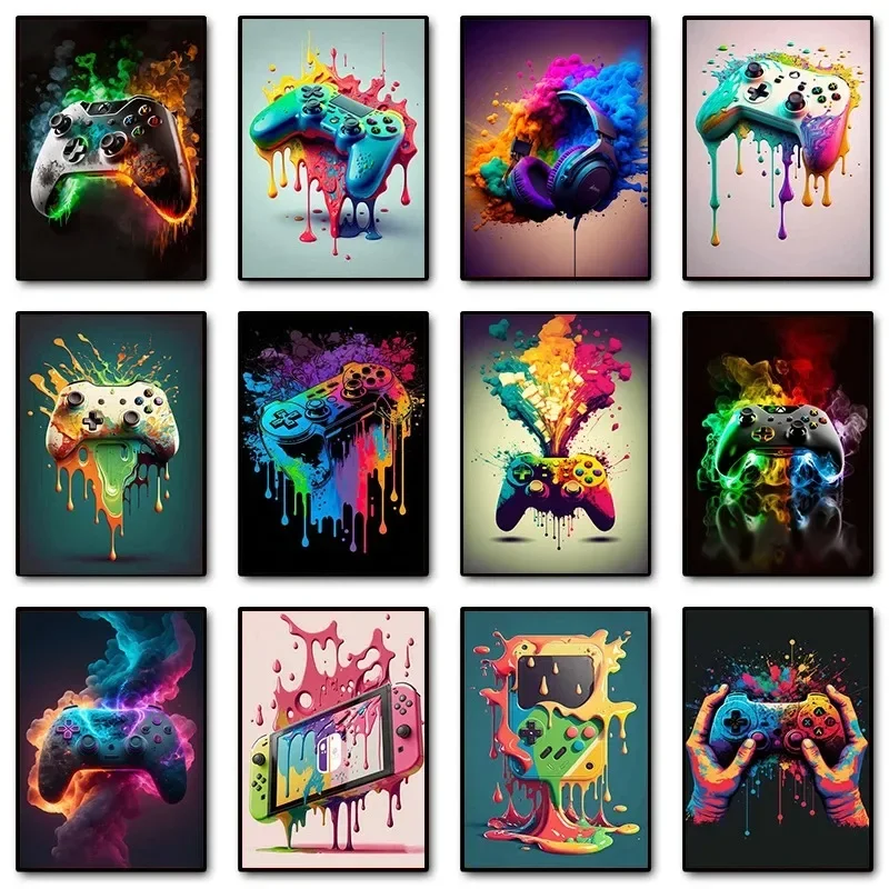 Poster Lukisan Kanvas Cetak Mi - Gaming Accessories Bedroom ulasan dan harga