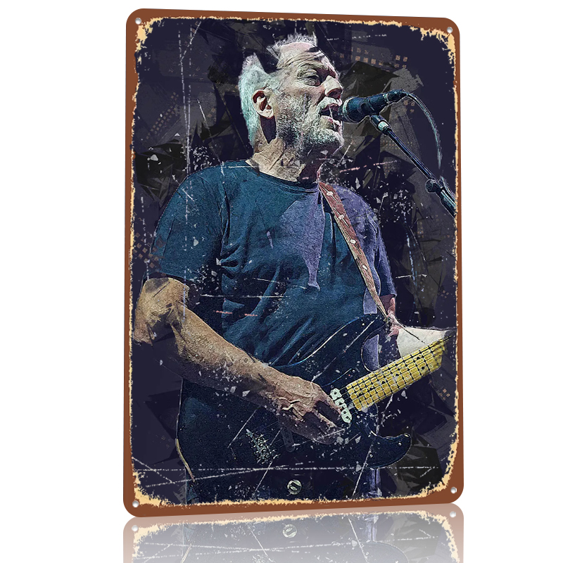 Poster Logam David Gilmour Sen - Gaming Accessories Retro ulasan dan harga
