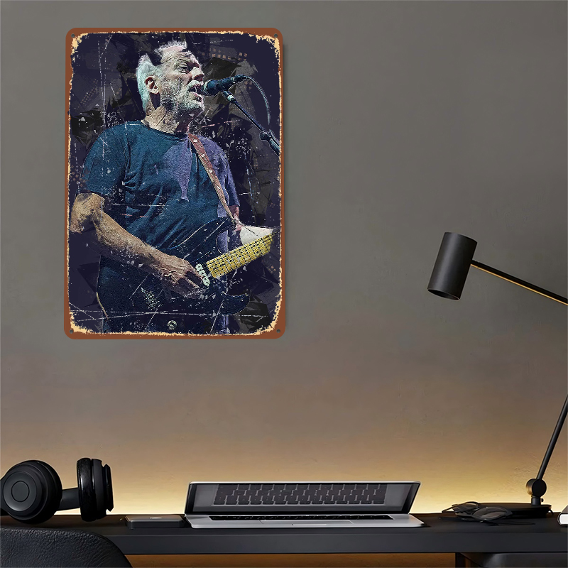 Poster Logam David Gilmour Sen - Gaming Accessories Retro ulasan dan harga