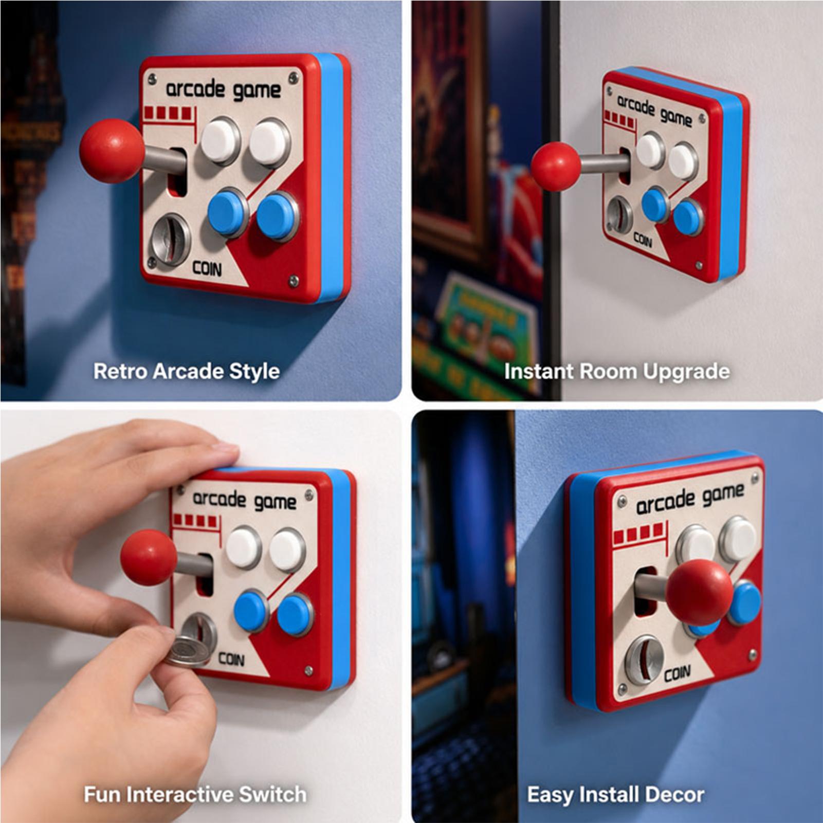 Penutup Sakelar Lampu Game Ret - Gaming Accessories Wall ulasan dan harga
