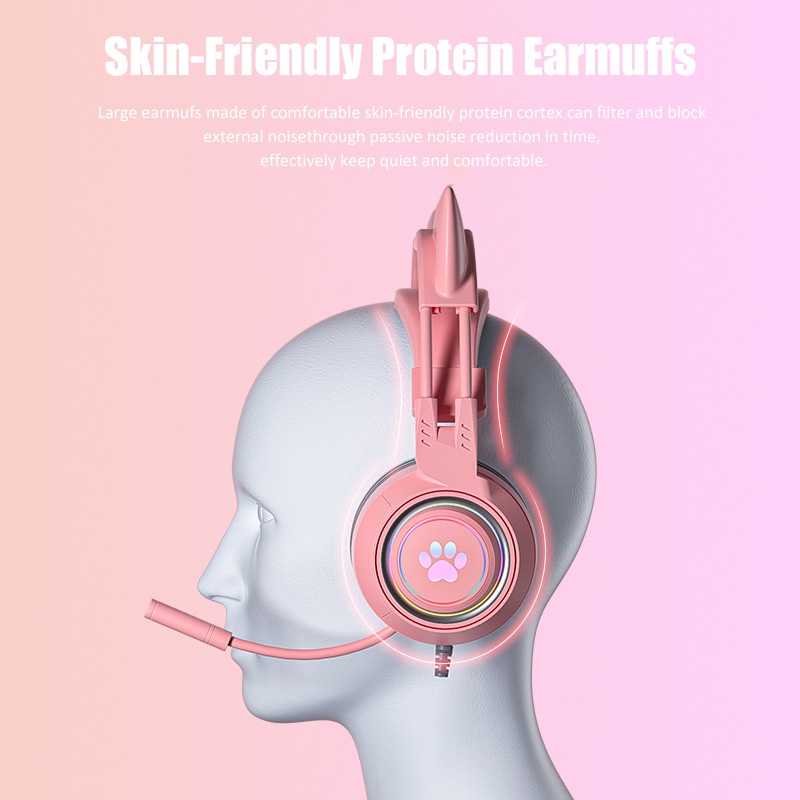 Headphone game telinga kucing  - Gaming Accessories Kids ulasan dan harga