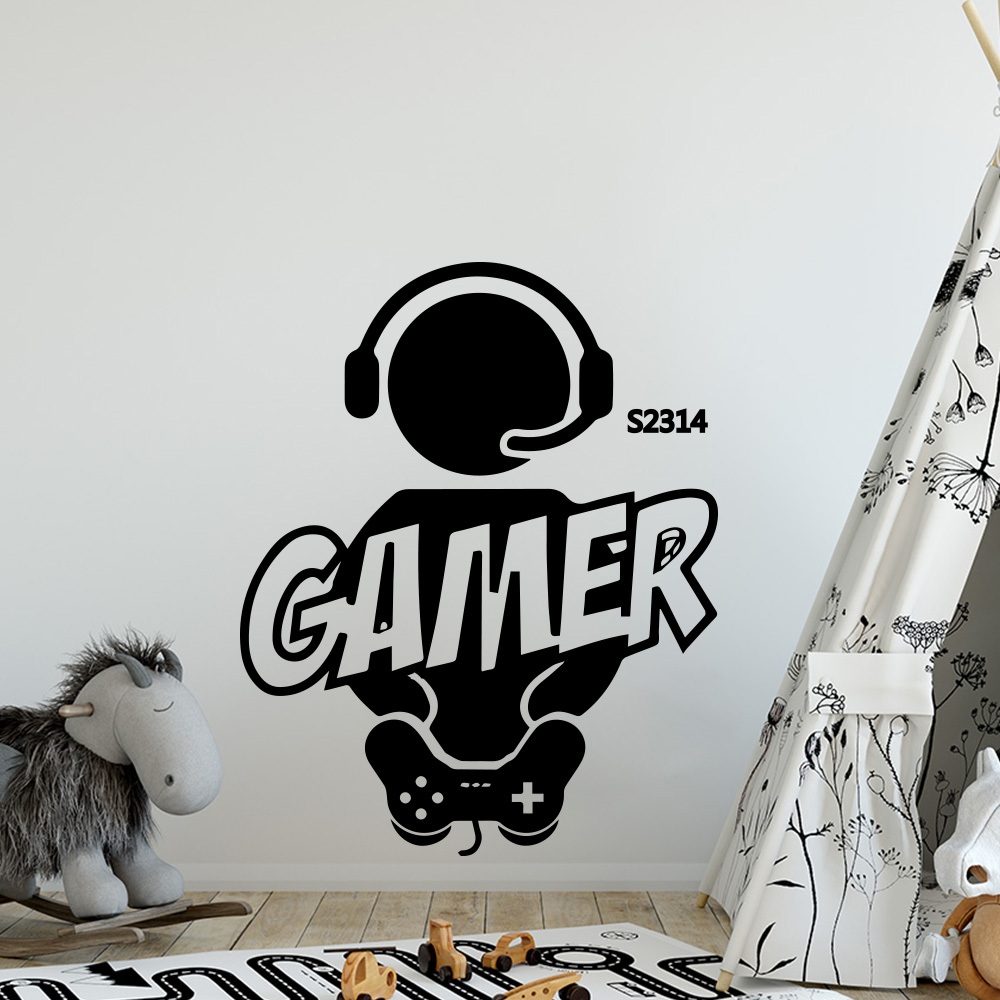 1 buah Gamer stiker seni dindi - Gaming Accessories Bedroom ulasan dan harga