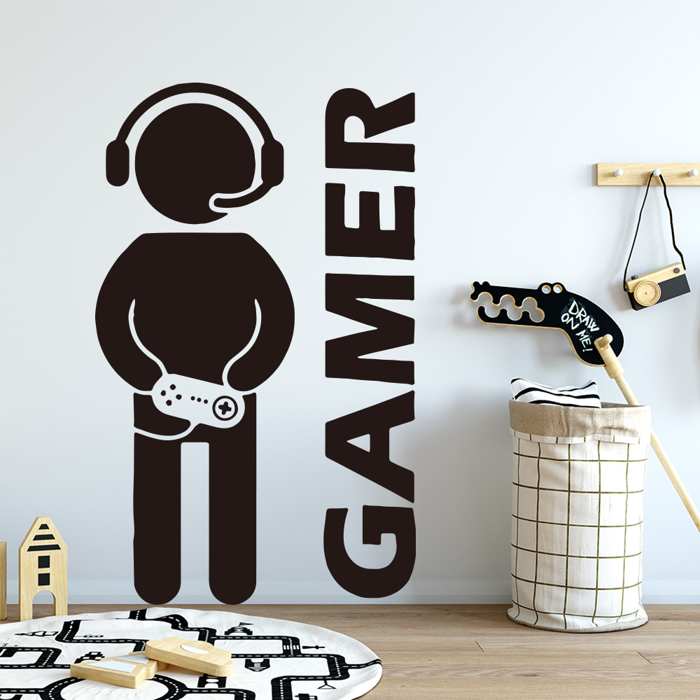 1 buah Gamer stiker seni dindi - Gaming Accessories Bedroom ulasan dan harga